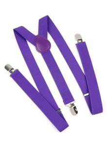 1 Miếng Nhiều màu Không giới tính Hình chữ -Y Có thể điều chỉnh Dây treo , Cơ bản Phong cách Cho đám cưới , Buổi tiệc , Văn phòng , Làm Việc  Không có Clip - Màu tím  Violet - Xem 2