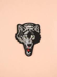 2 piezas de parches de tela de bordado de lobo para ropa, pantalones, gorras, bolsas, zapatos, fundas de teléfono para coser adornos de decoración con plancha para accesorios de disfraces - Multicolor - Ver 5