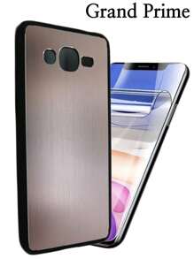 Funda Para Movil Para Galaxy Grand Prime Mas Mica Hidrogel Uso Rudo Aluminio Bumper Case - Oro rosa - Ver 1