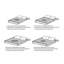 4pcs Phong cách Đơn giản Mềm mại & Thoáng khí Màu thuần Bộ chăn ga gối , Bao gồm 1 Miếng Trang tính , 1 Miếng Váy ngủ , 2 Miếng Vỏ gối , Thích hợp Đối với Tất cả các mùa - Màu xám đen - Xem 8