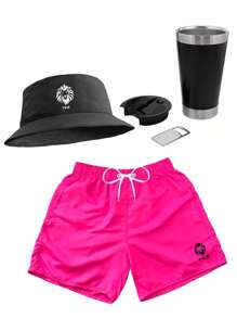 Men Two-piece Outfits - 粉色 - 查看 1