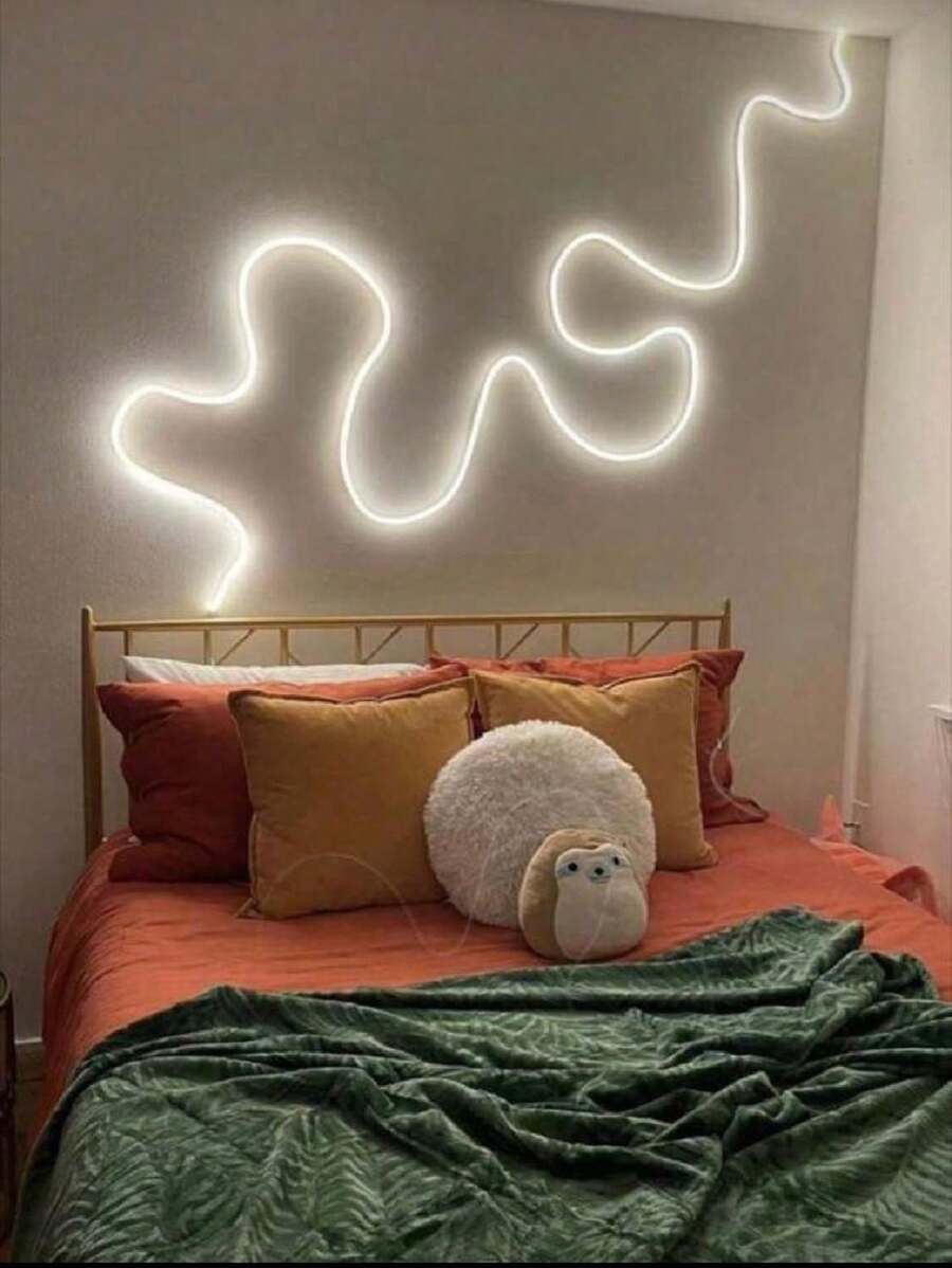 Manguera Tira Neon Led Flexible Luz Calida Con Eliminador - Blanco - Ver 1