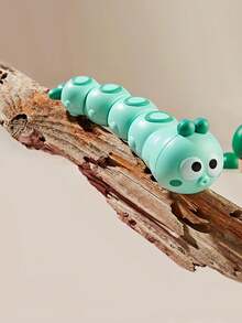 1pc Cute And Interesting Baby Wind-up Swinging Caterpillar Educational Toy - Green - View 3
