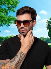 Men Summer Fashion Glasses Boho - Brown - View 2