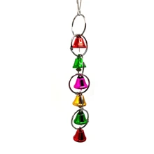 Parrot Bells Toy, Colorful Ringer Bells Swing Toy For Birds Budgies ParakeetsCockatiels Finch - Multicolor - View 2