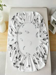 ( 2-3 ) 件/套印花床罩，包括 1 個床罩和 2 個枕頭套（床罩裙高 30 厘米） - 羽毛 - 查看 7