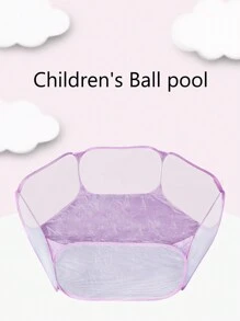 儿童粉色球坑室内户外游戏屋婴儿玩具幼儿球池围栏家用可折叠玩具池、儿童围栏、球池、婴儿游乐区、游戏帐篷、粉色球坑、宠物球坑、狗用球坑、玩具、婴儿隧道 - 粉色 - 查看 1