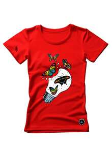 Women T-Shirts - 紅色 - 查看 2