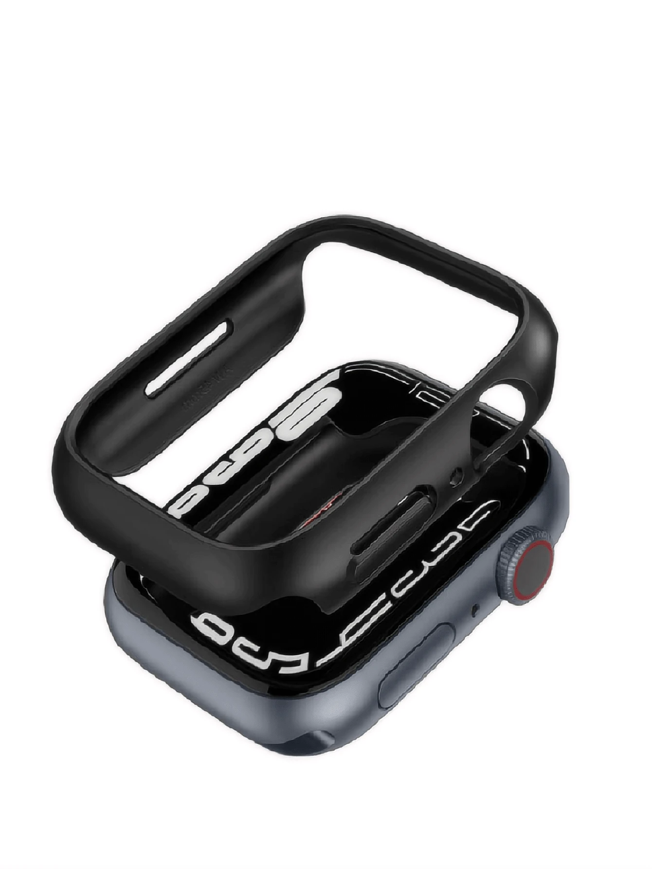 1 个半封闭硬质保护表壳，适用于 Apple Watch，尺寸 38mm/40mm/41mm/42mm/44mm/45mm/46mm/49mm
