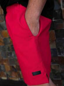 Men Shorts - Red - View 1