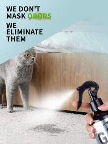 GJYC PET Pet cats and dogs deodorant, Remove cat and dog urine smell, Cat litter odor removal, Air freshener, Odor remover  (1 Bottle (10.8 oz)) - Black - View 4