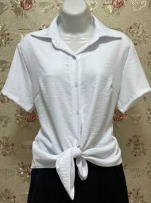 Women Blouses - trắng - Xem 2