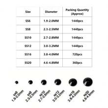 1440顆 2-3 毫米 DIY 鑽石裝飾，咖啡棕色圓形人造水晶，用於 DIY 美甲、手工藝品、服裝、包、鞋 - 咖啡棕 - 查看 2