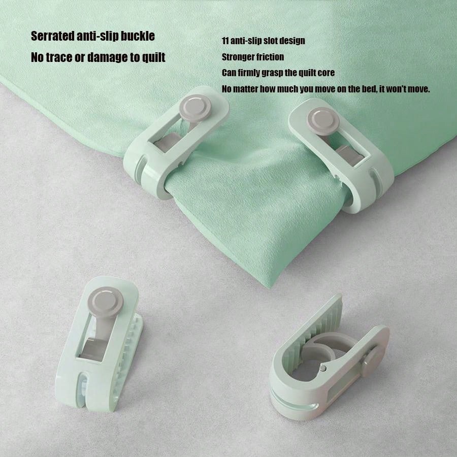 Bedding Fastener Set, Abs Material Clip To Prevent Slipping And Running