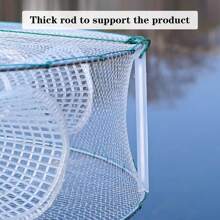 新型釣魚工具漁網捕魚蟹,戶外釣魚籠和工具,蝦籠 - 白色 - 查看 7