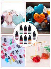 24 色 5 毫升樹脂染料墨水,高濃度顏料,適合 Diy 滴膠 - 彩色 - 查看 6