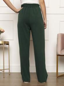 Women Pants - 軍綠色 - 查看 5