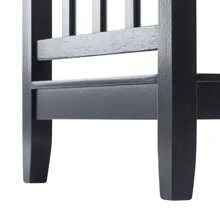 Duhome 24" Slat Tall Wood End Table, Wood Side Table With Storage Shelf Bedside Nightstand Square Sofa Table For Living Room Bedroom
