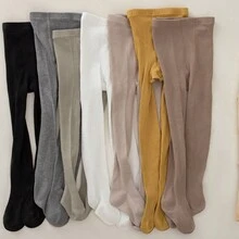 Apricot-colored Children's Tights Girls' Solid Color All-match Pantyhose For Spring And Autumn - Apricot - View 7