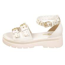 Women Heeled Sandals - 米色 - 查看 2