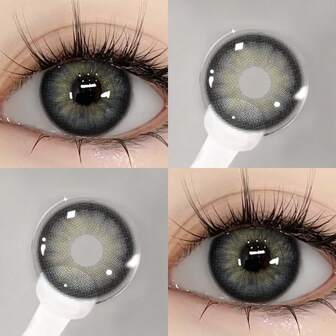 EYESHARE 1 副自然色软性隐形眼镜眼部彩妆美容镜片化妆 14.2 毫米年度使用万圣节服装角色扮演