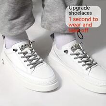 1 Pair 100cm/39.4in Elastic No Tie Shoelaces Suitable For All Adults - Multicolor - View 5