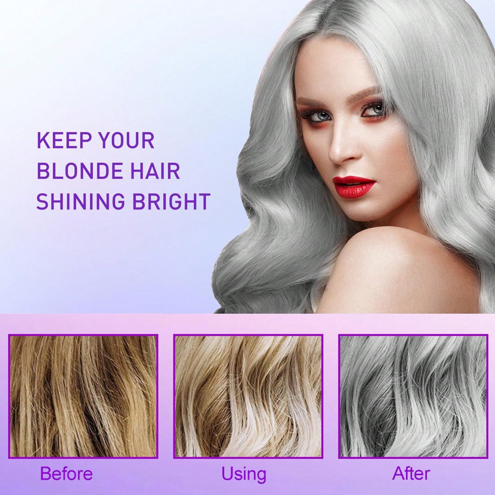 Gray Fixing shampoo Fade Yellow Fading Yellow hair shampoo after