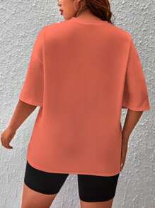 Women T-Shirts - 珊瑚粉 - 查看 2