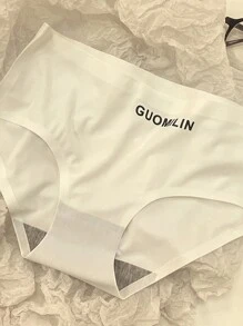 3 szt./zestaw Damski Chudy , Miękki , Seksowny , Niska talia , Bezszwowy Trójkąt Majtki Na lato