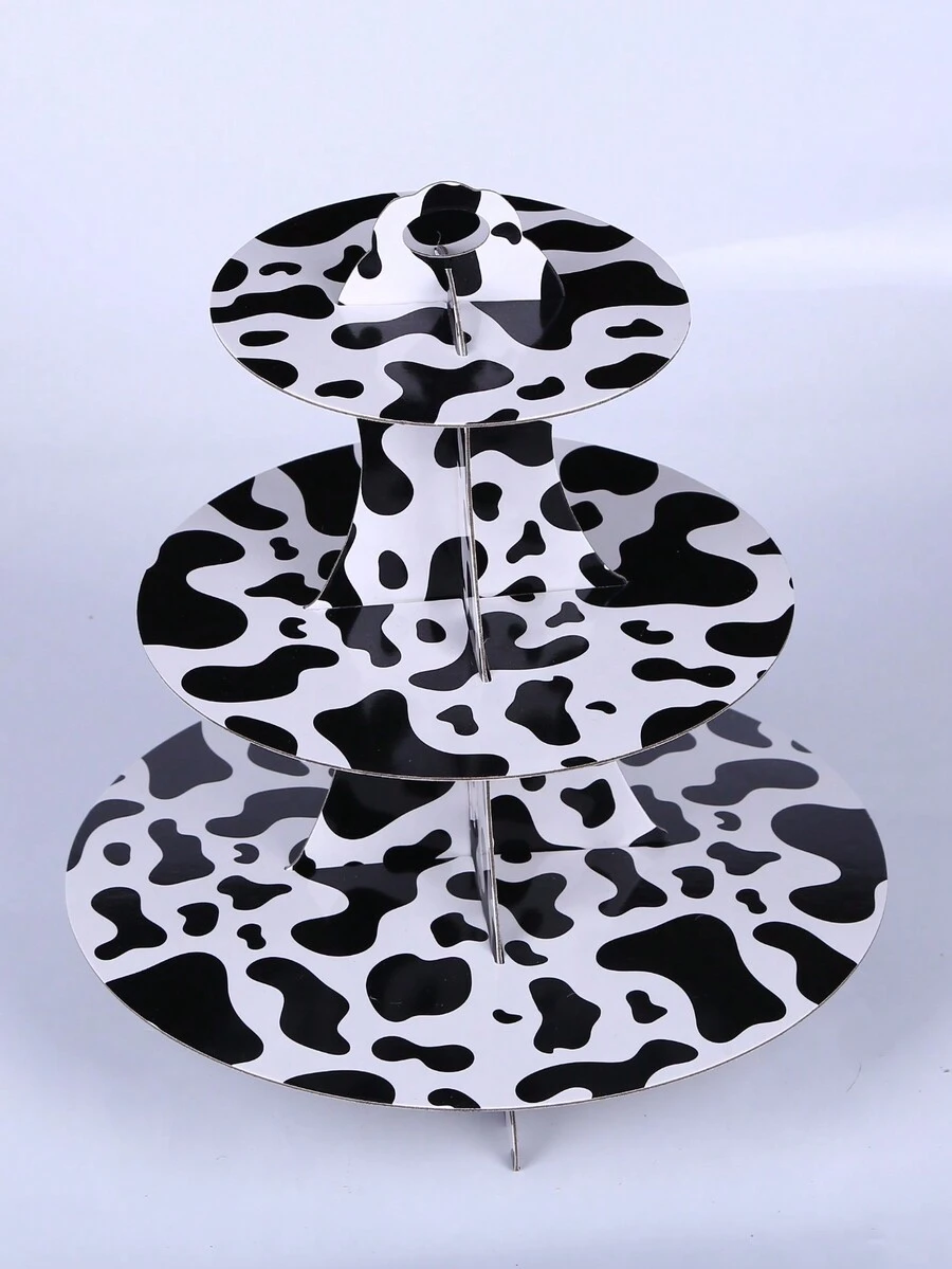 Animal Themed Cow Cake Stand - Multicolor - View 1