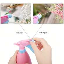 1pc Pink Gardening Watering Can With Spray Nozzle - Pink - View 7