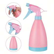 1pc Pink Gardening Watering Can With Spray Nozzle - Pink - View 4