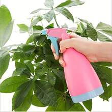 1pc Pink Gardening Watering Can With Spray Nozzle - Pink - View 5