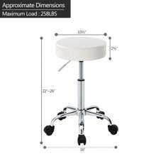Duhome Backless PU Leather Adjustable Height Swivel Medical Clinic Tattoo Spa Salon Stool