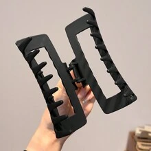 一套3个女士大号发爪，适用于高马尾，网格设计，适合日常佩戴，休闲发夹，发卡，发夹，发圈，发饰，秋冬发饰，适合女士度假装扮，夏季海滩风情。 - 彩色 - 查看 6