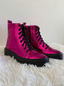 Women Fashion Boots - Màu Hồng Tươi - Xem 6