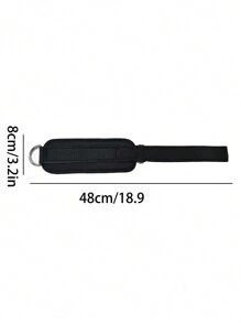 1pc Ankle Strap, Suitable For Smith Machine Attachment, Contains D-ring, Cable Machine, Resistance Band, Workout Equipment. Ideal For Leg, Abs And Glutes Training. - Black - View 6