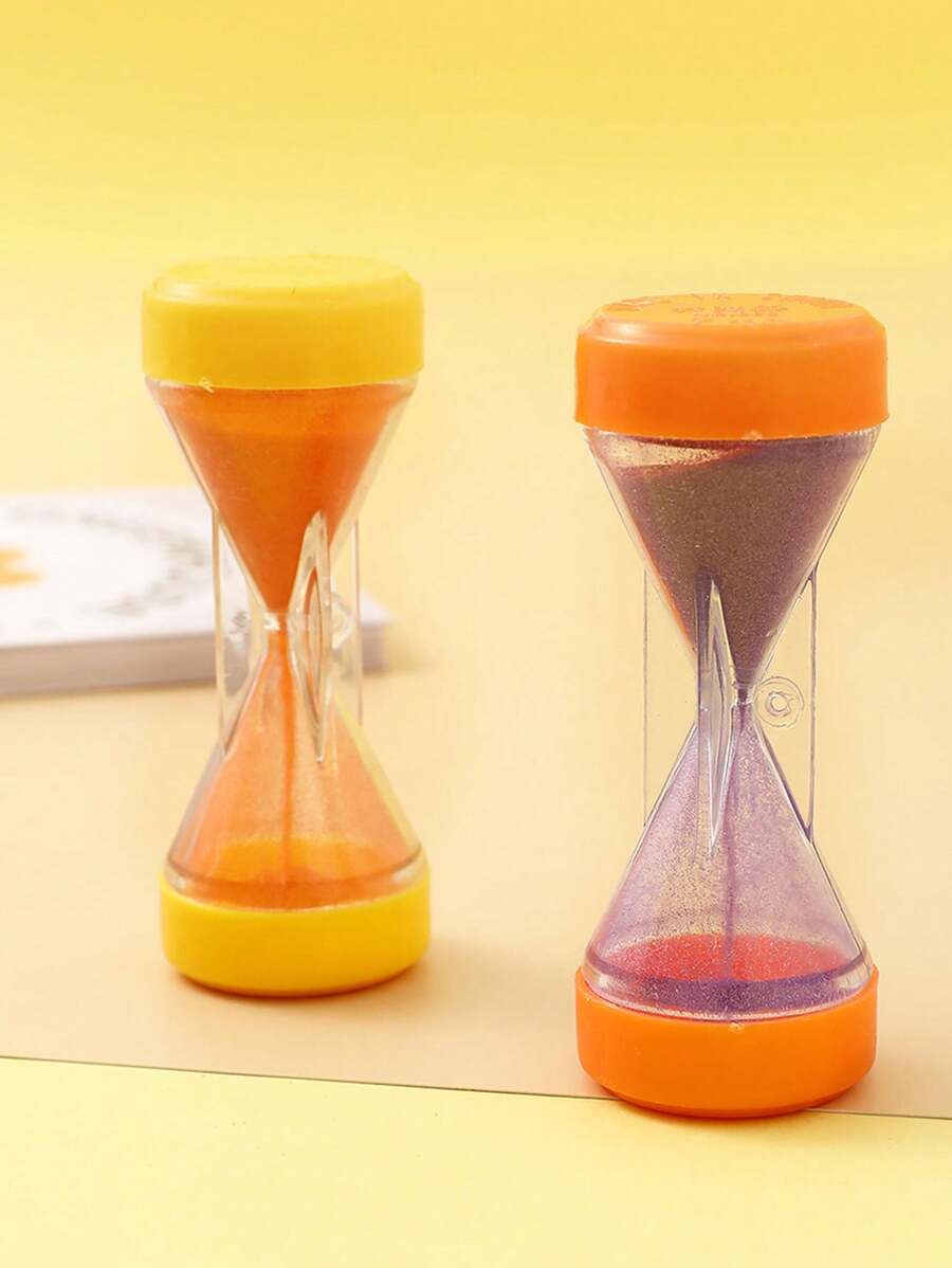3入組兒童小沙漏懷舊玩具學生定時器桌面裝飾幼稚園禮品 - 彩色 - 查看 1