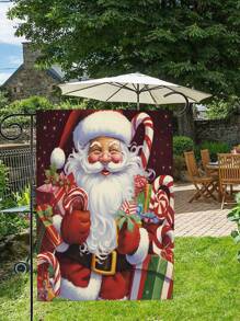 Christmas Series Pattern Digital Printing Garden Flag 1pc - color - View 5