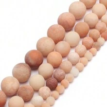 Natural Stone Round Matte Howlite Tiger Eye Turquoise Fashion Loose Spacer Beads for Jewelry Making DIY Bracelets Necklace for Women