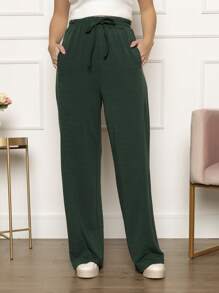 Women Pants - 軍綠色 - 查看 2