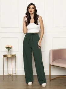 Women Pants - 軍綠色 - 查看 1