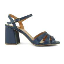 Women Heeled Sandals - Màu xanh hải quân - Xem 4