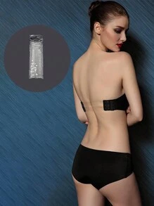 1對透明和可調節的女性內衣配件肩帶 - 無色 - 查看 1