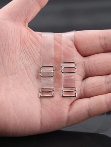 1對透明和可調節的女性內衣配件肩帶 - 無色 - 查看 5