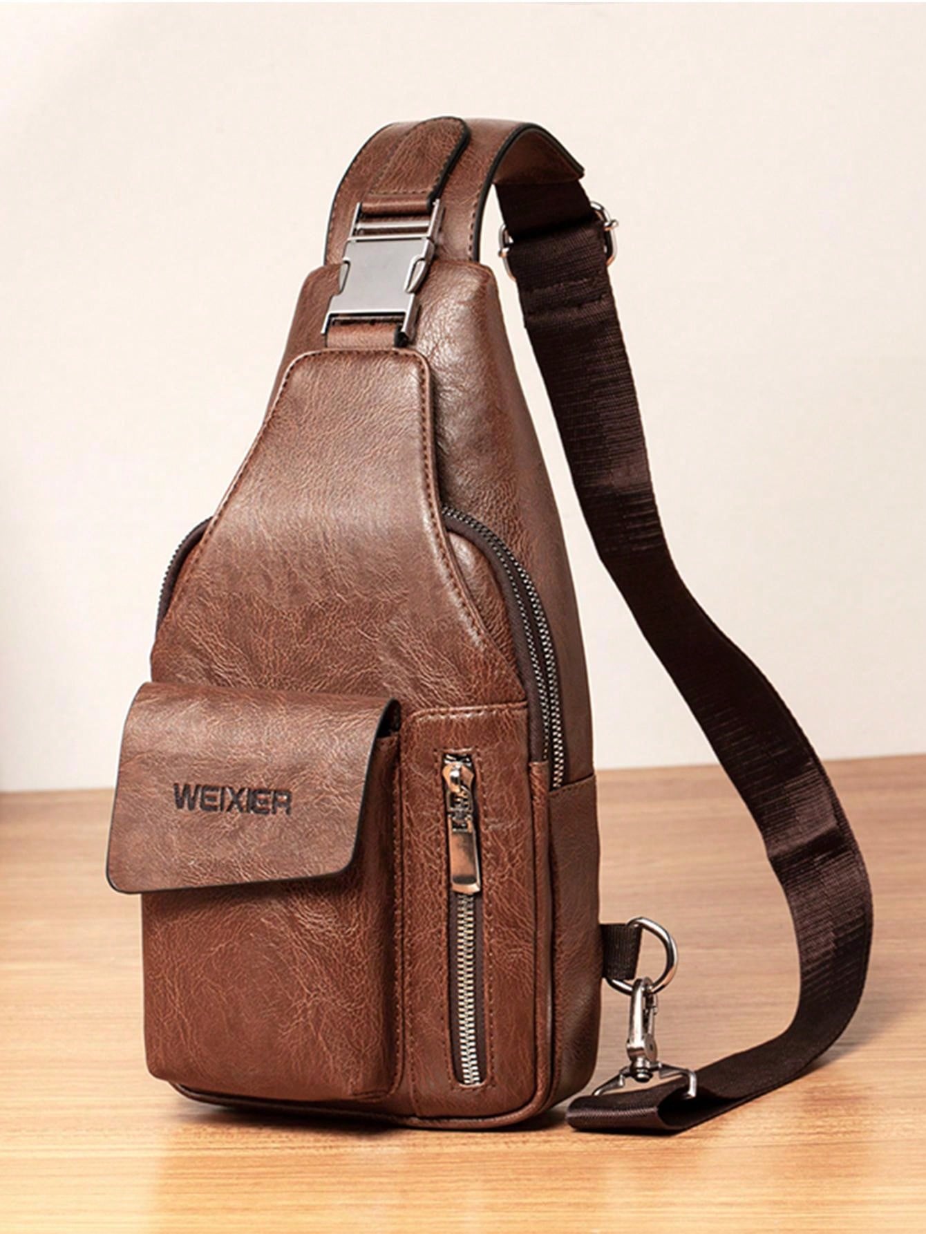 Crossbody Bag For Men's Chest Bag, Korean Version Shoulder Bag, Men's  Leisure Bag