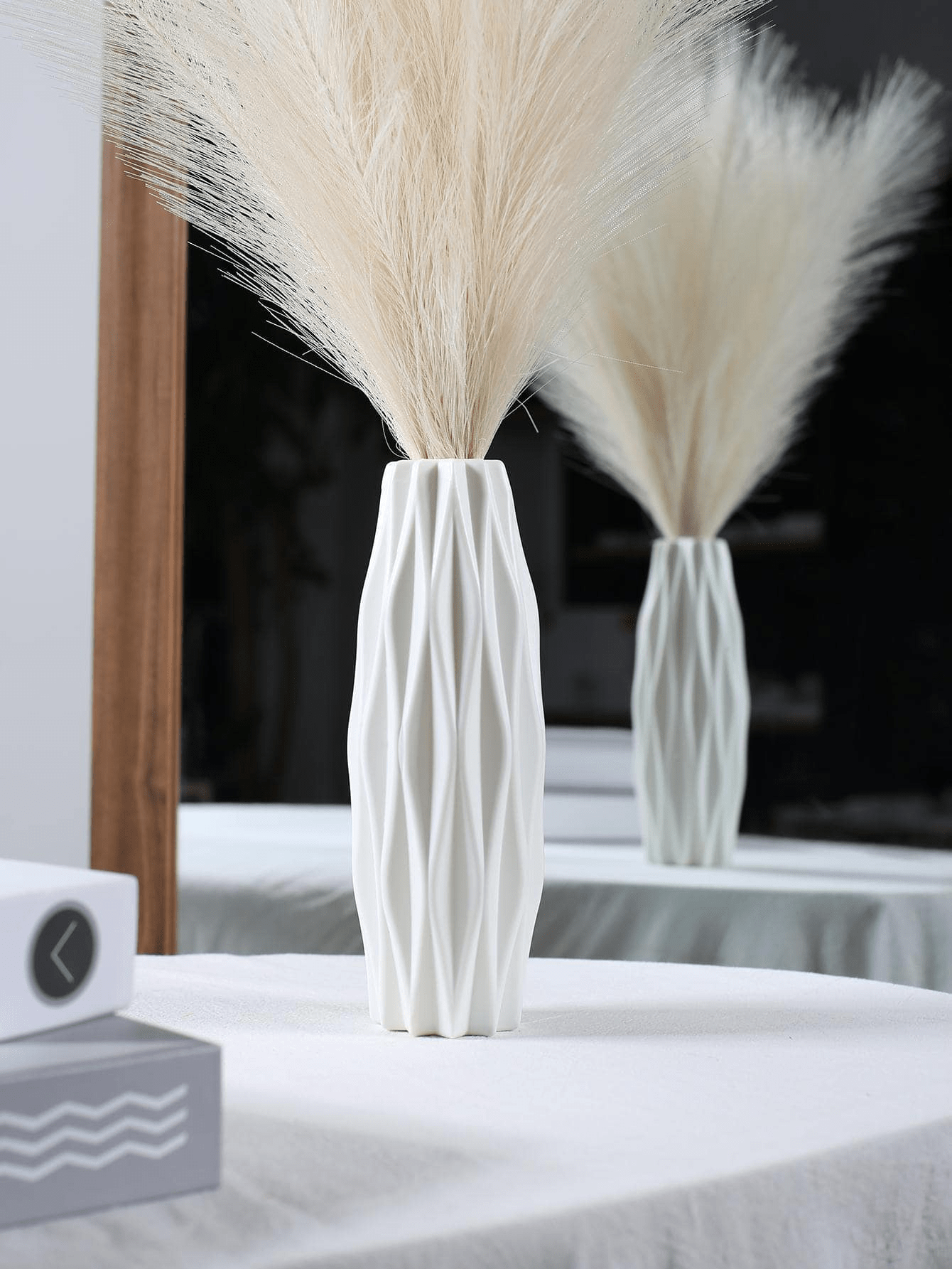 1pc Plastic Flower Vase, Living Room Decorative Vase, AntiFall Vase