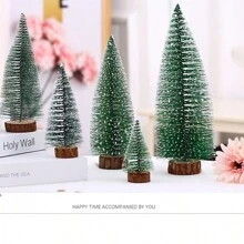 迷你聖誕樹裝飾,聖誕禮物,樟腦樹針對辦公室、窗戶、桌面、家居裝飾 - 彩色 - 查看 1