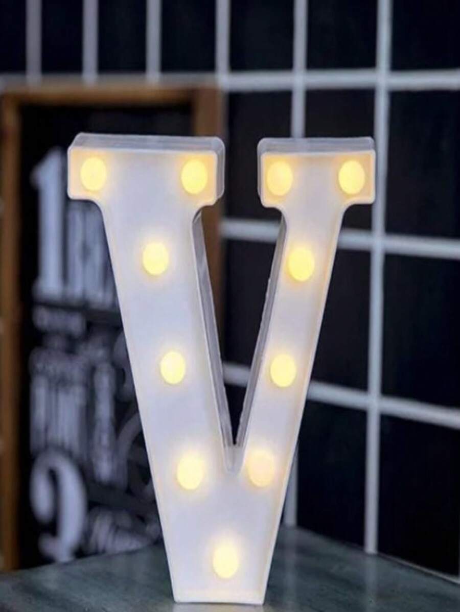 Letras Luminosas Luces LED Iluminadas Luz Nocturna - V - Ver 1