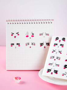 1set 10 Sheets/pack 12pcs/sheet Emoticon Sticker Set For Diy Journal Decoration - Multicolor - View 1